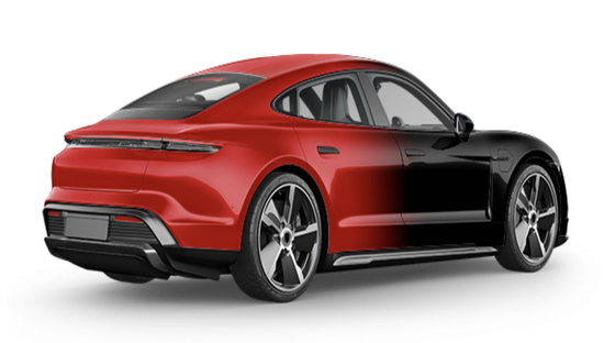GMT Printable Vinyl Gradient in red and black Digital Print Car Wrap Vinyl Polymeric PVC Substitute to MPI 1105